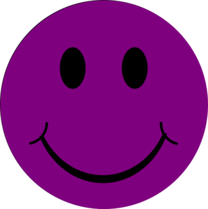 Purple Smiley Face Clipart