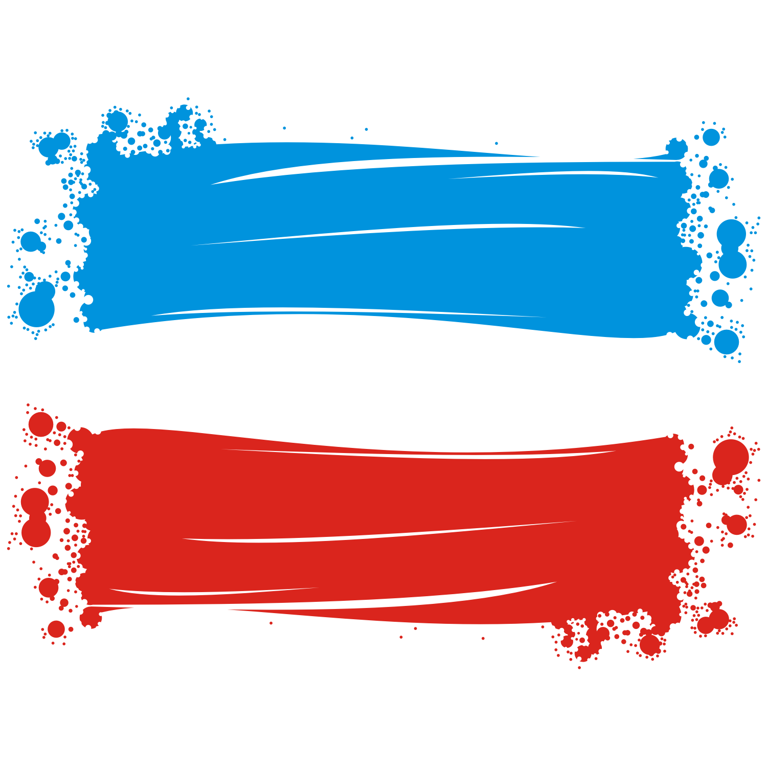 Multi color banner png clipart