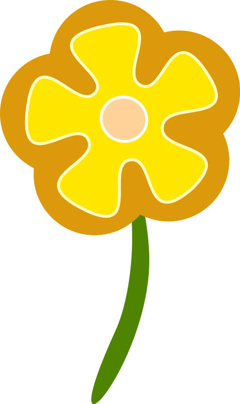 Simple flower Free Vector / 4Vector