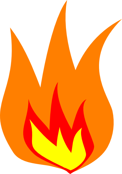flame clipart 1