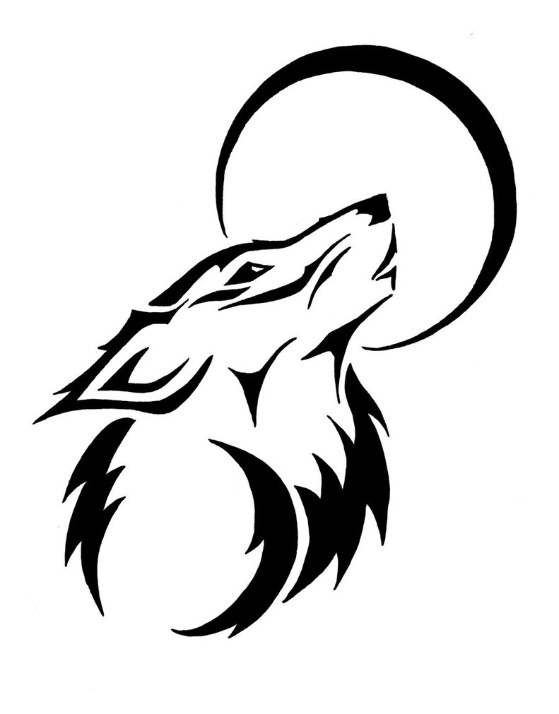 Simple Wolf Drawings