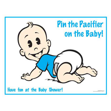 Pin the Pacifier on the Baby Game