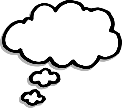 Thought cloud clipart