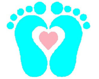 Footprint embroidery | Etsy