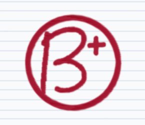 B plus clipart
