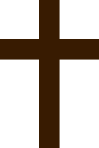 Brown Simple Cross Clip Art - vector clip art online ...