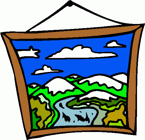 picture_frame_-_landscape clipart - picture_frame_-_landscape clip art