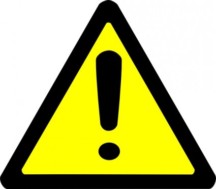 Warning Sign clip art Free vector in Open office drawing svg ...