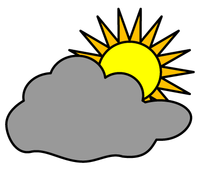 mostly cloudy weather symbol Gallery