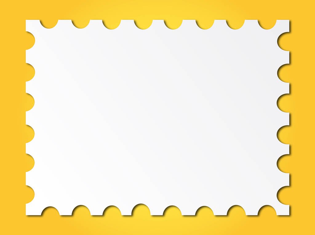 Post Stamp Frame Vector Art & Graphics | freevector.com