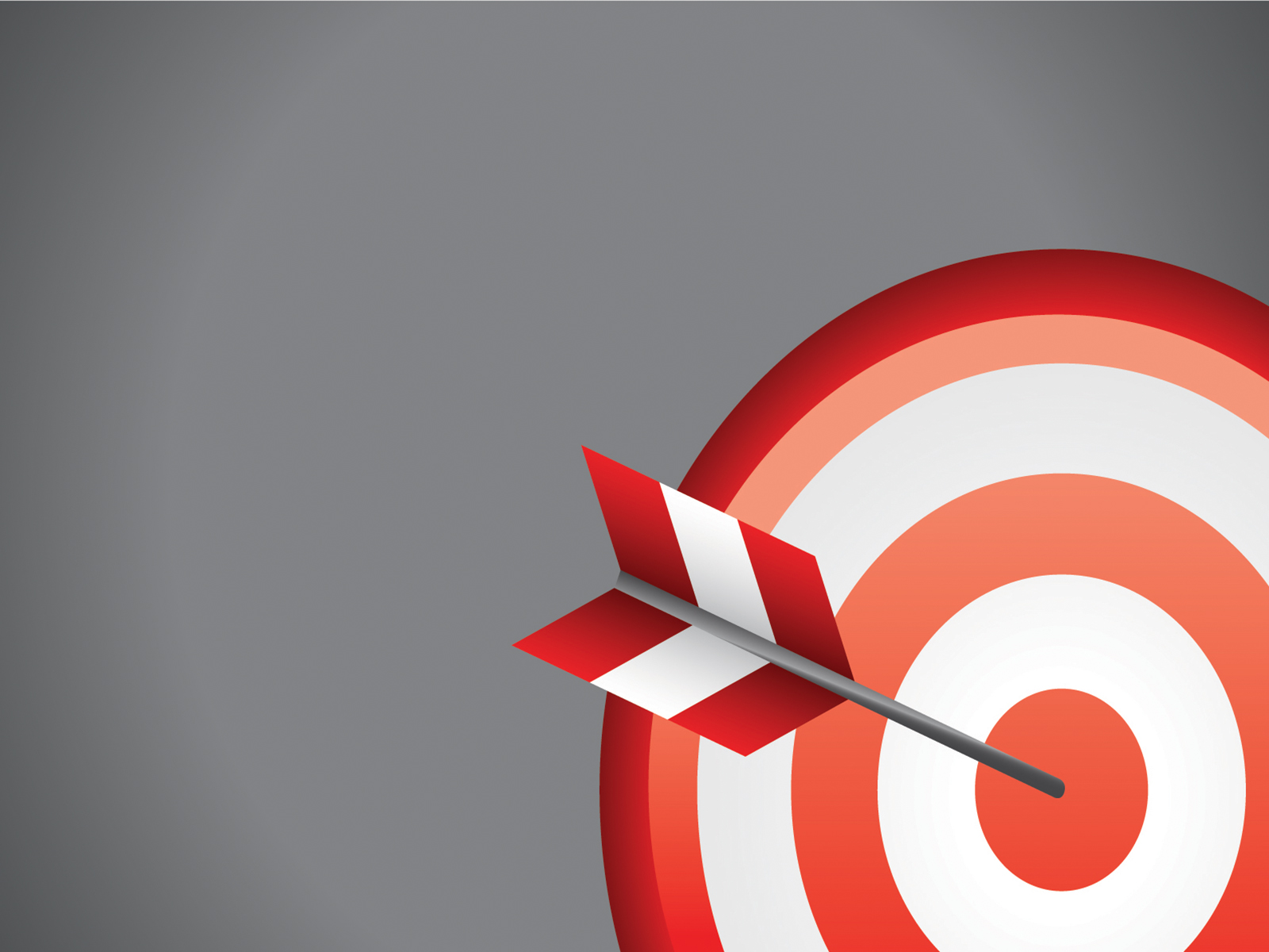Archery on Target Powerpoint Templates - 3D Graphics, Black, Red ...