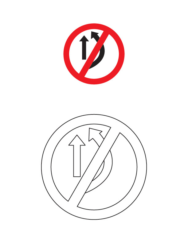 Road Sign Coloring Pages | Free printable Road Sign Coloring Pages ...