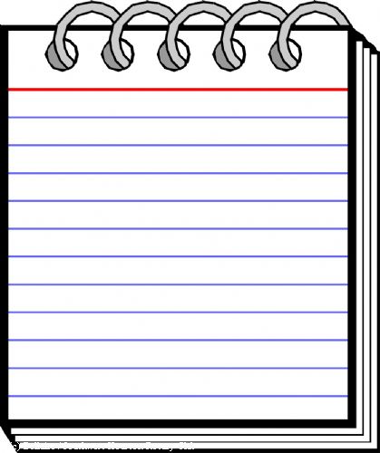 Notepad Clip Art - Tumundografico