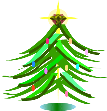 Clip Art Tree Modern Christmas Clipart