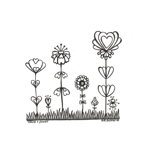 flower coloring pages for adults ~ Bred Southern Of Me