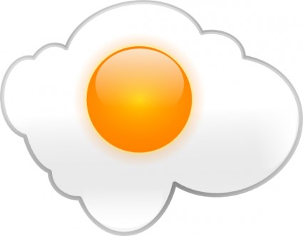 Fried Egg clip art Free vector in Open office drawing svg ( .svg ...