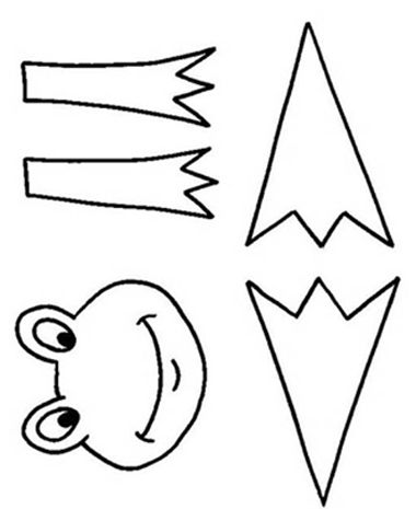 Template of a frog