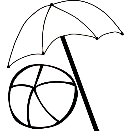 Beach Ball Coloring Page
