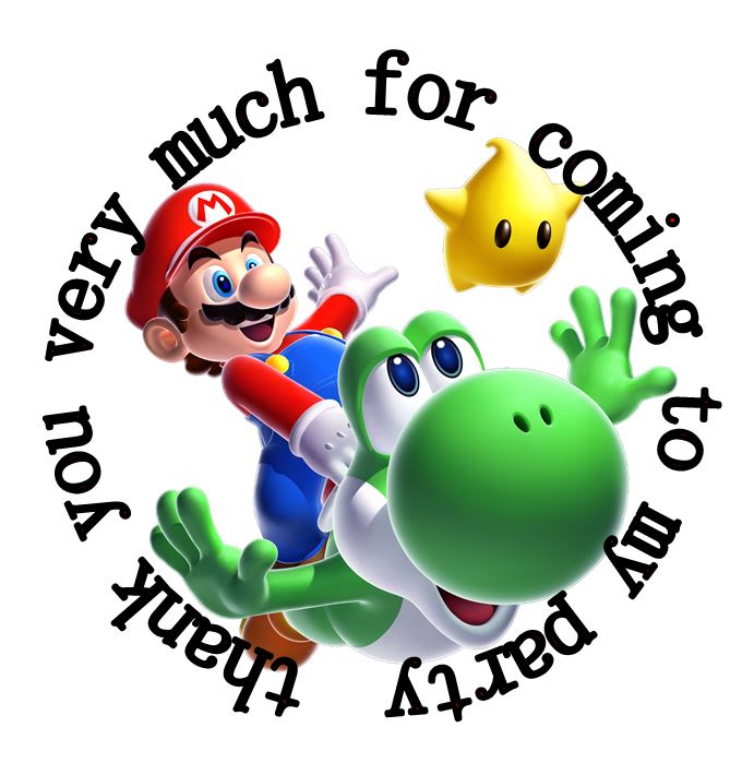 Aliexpress.com : Buy 35 round super mario sticker 35 mm party ...