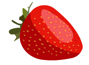 Cute Flash Drawing: Lesson 3 - Cute strawberry