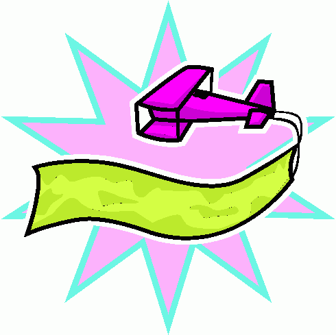 plane_&_banner_2 clipart - plane_&_banner_2 clip art