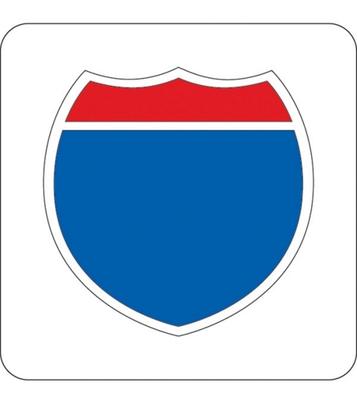 Blank Interstate Sign - ClipArt Best