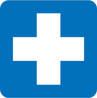 Hospital/Nursing Signs - Cross - Safety Equipment Supplier - Seton ...