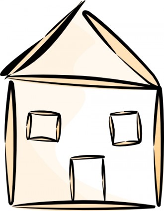 House outline clip art
