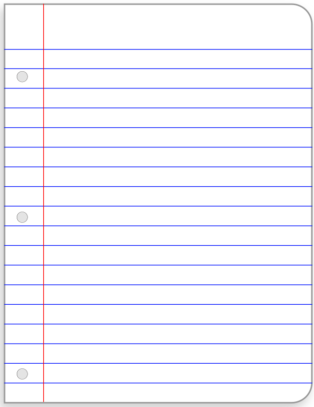 Best Photos of Loose-Leaf Paper Template - Loose-Leaf Lined Paper ...
