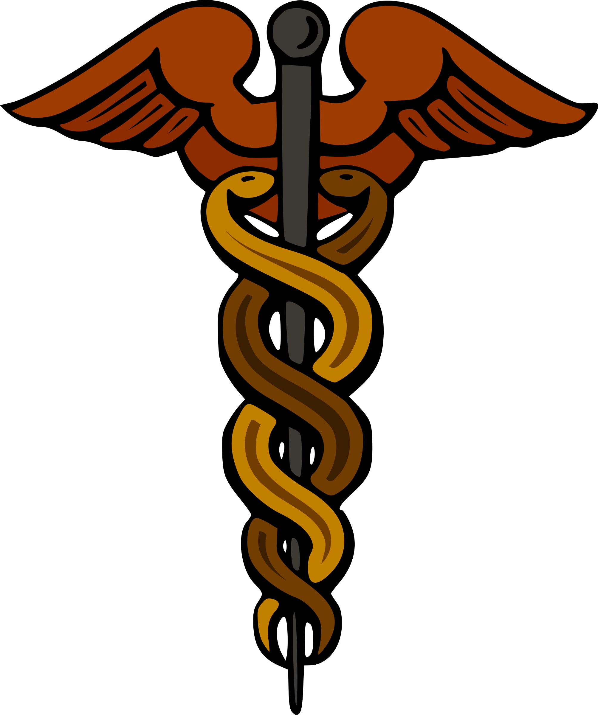 Clipart - Caduceus 2