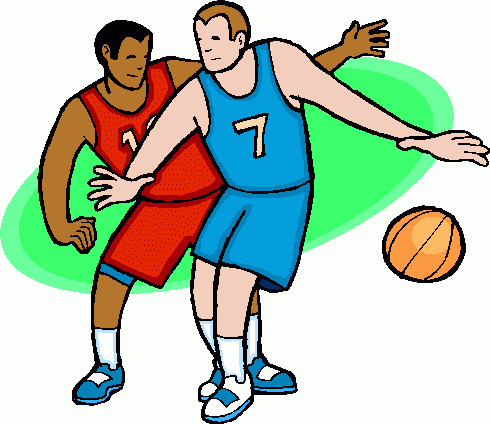 Clipart kids basketball