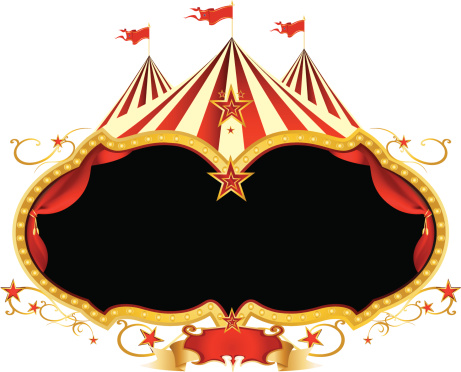 Silhouette Of Circus Tent Clip Art, Vector Images & Illustrations ...