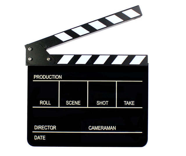 Aliexpress.com : Buy New Pro Acrylic Clapperboard Director TV Film ...