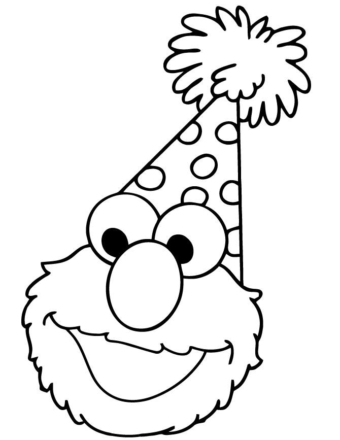 happy birthday elmo coloring page free printable coloring pages ...