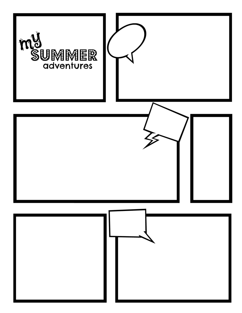 Comic Strip Template - alephbetapp