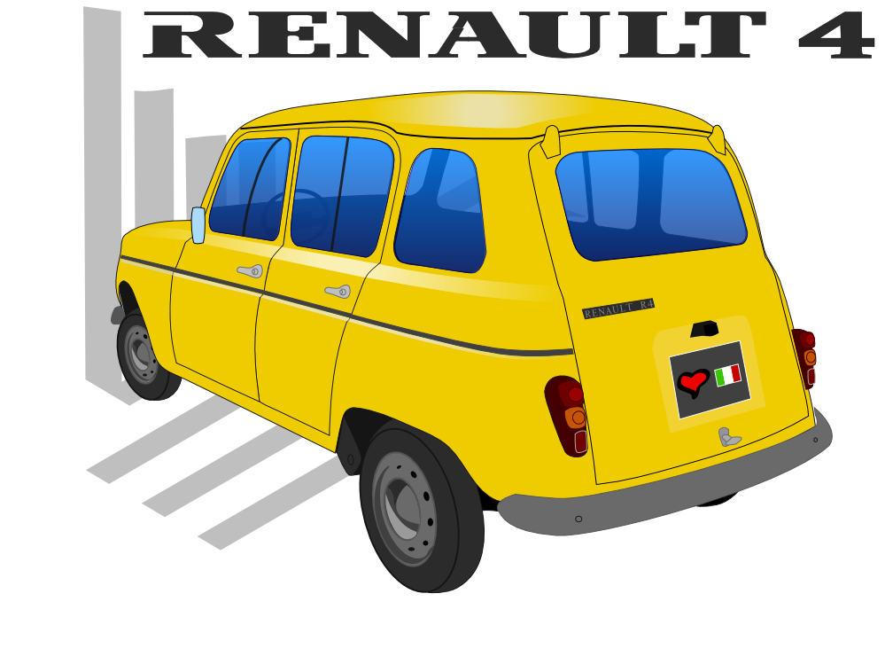 Clip Art: r 4 senza logo renault clipartist.net ...