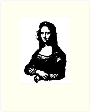 Mona Lisa Black And White - ClipArt Best