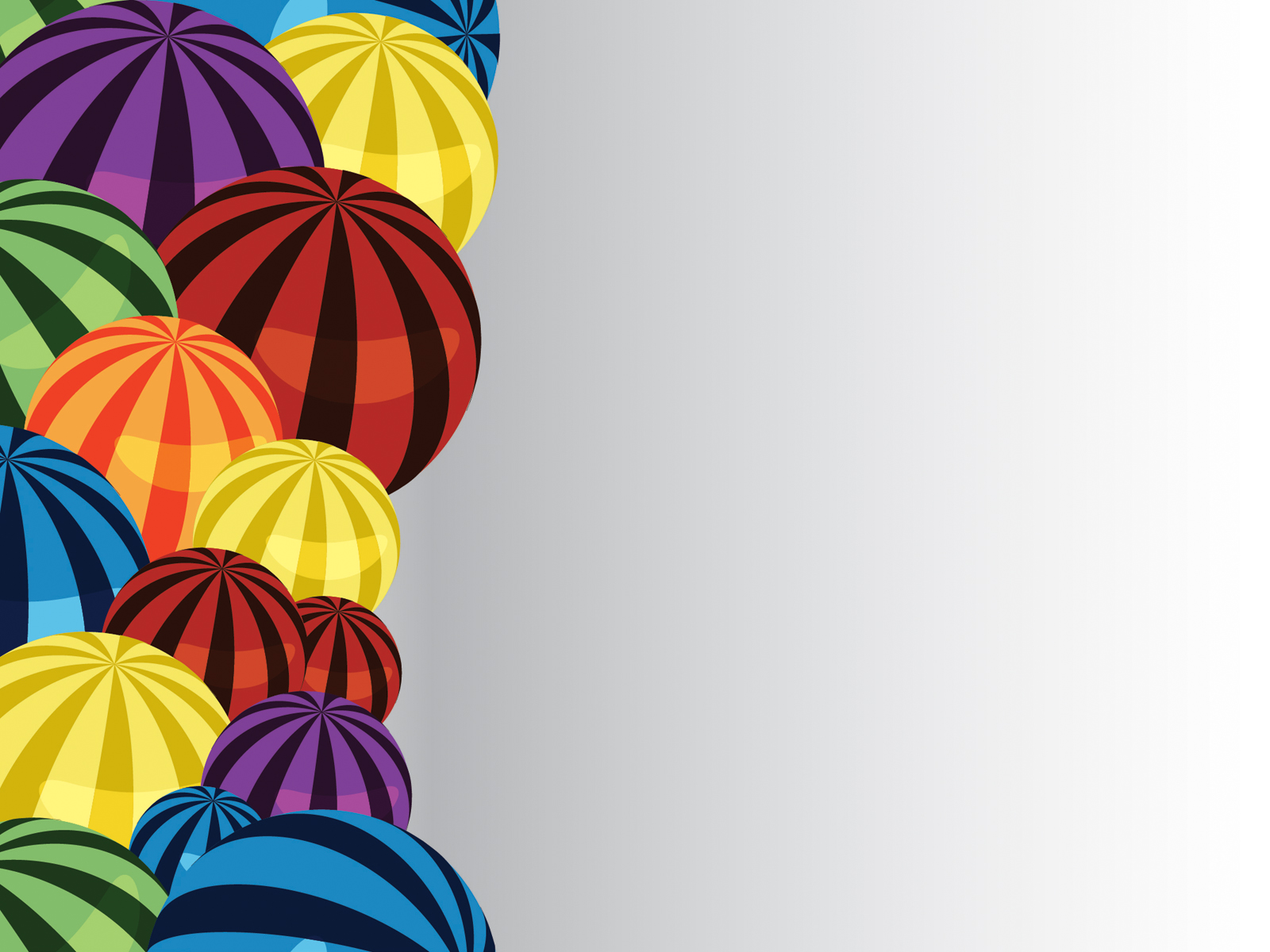 Colourful Water Melon Powerpoint Template PPT Backgrounds - 3D ...