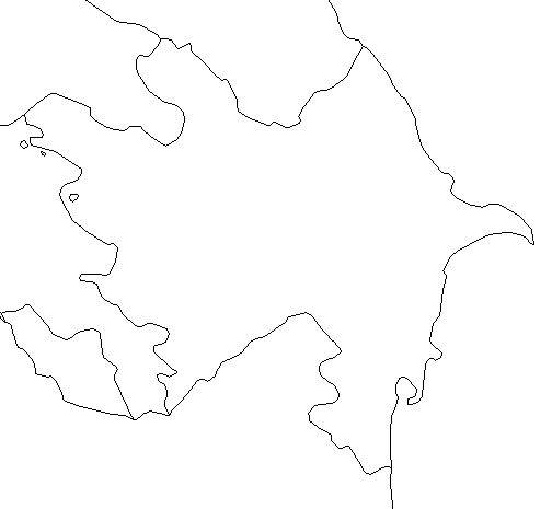 Free Blank Outline Map of Azerbaijan - ClipArt Best - ClipArt Best