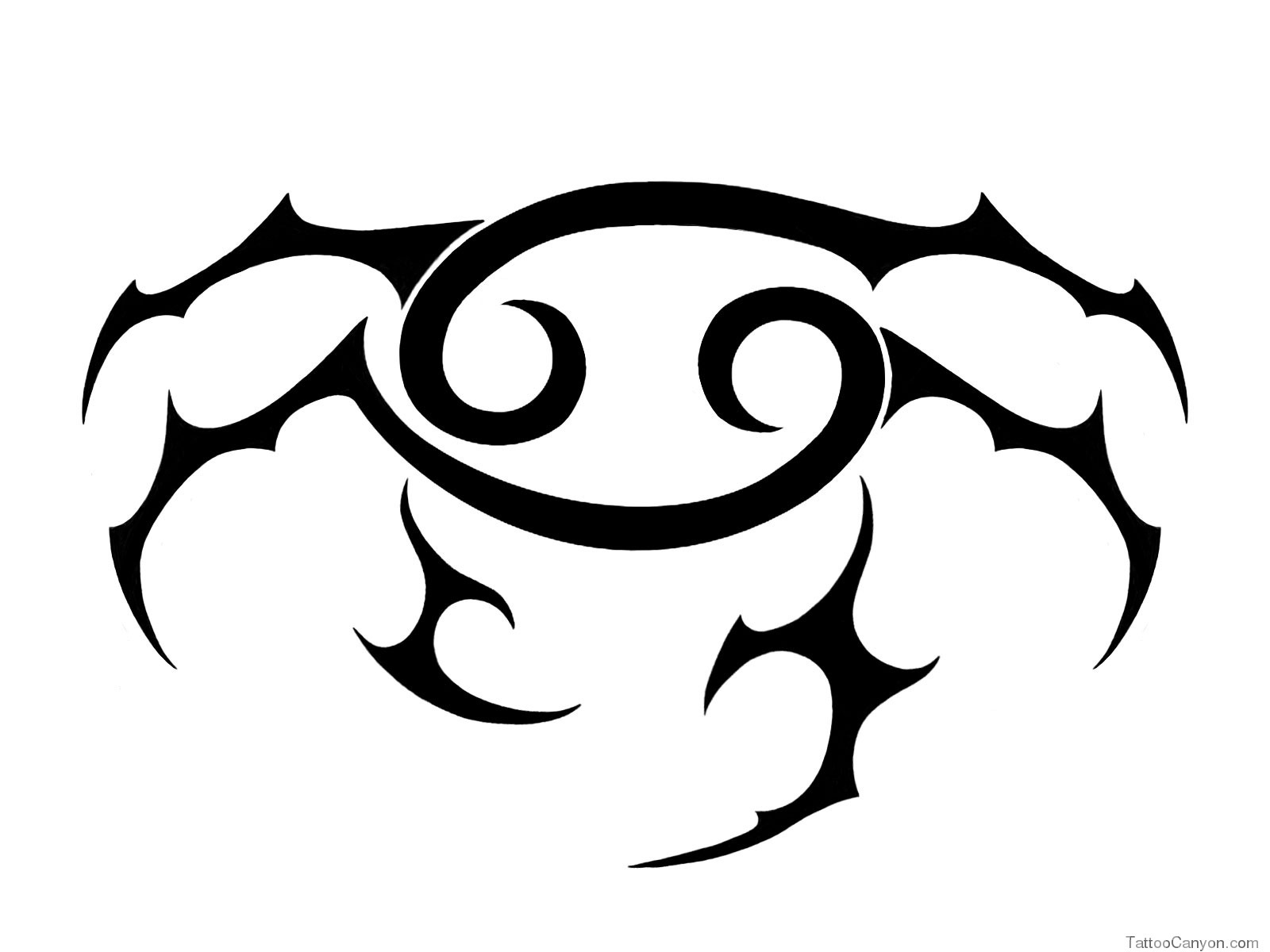 Free Designs Simple Effective Cancer Tattoo Wallpaper Picture #