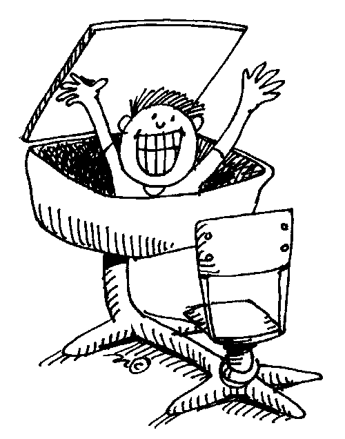 boy in desk - Clip Art Gallery
