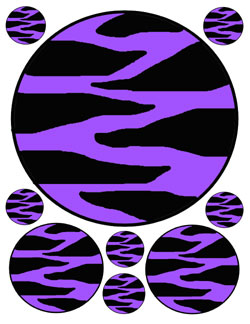 Purple Zebra Wall Border Decals Teen Room Decor Baby Girl Nursery ...