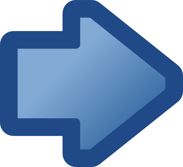 Icon Arrow Right Blue clip art Free Vector / 4Vector