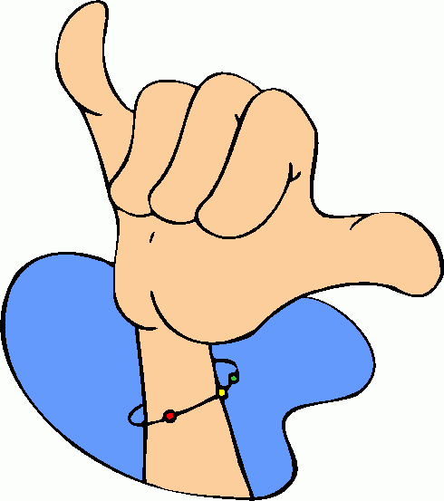 Hang Loose Hand Sign - ClipArt Best