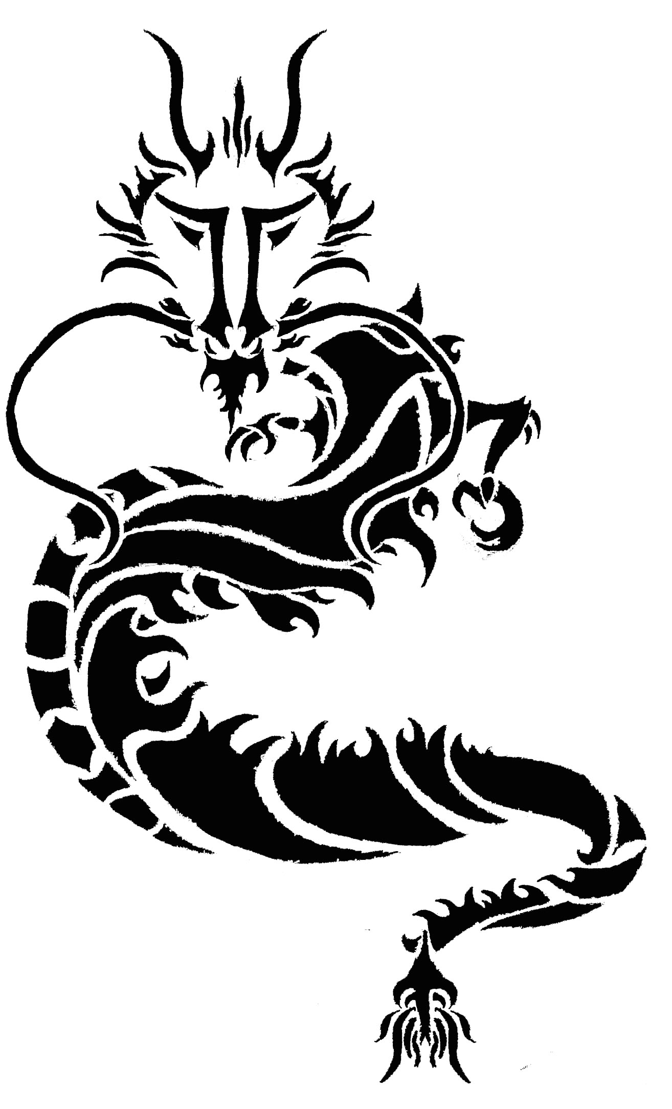 Oriental Dragon "tribal"