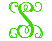 fancy letter sticker