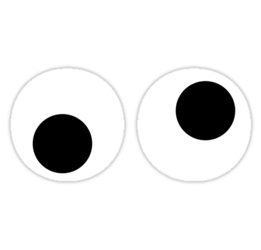 Awesome googly eyes 2" Stickers by wegeling | Redbubble