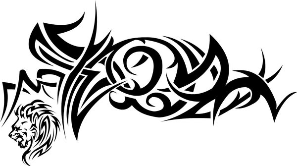 Lion Shoulder Tribal Tattoo