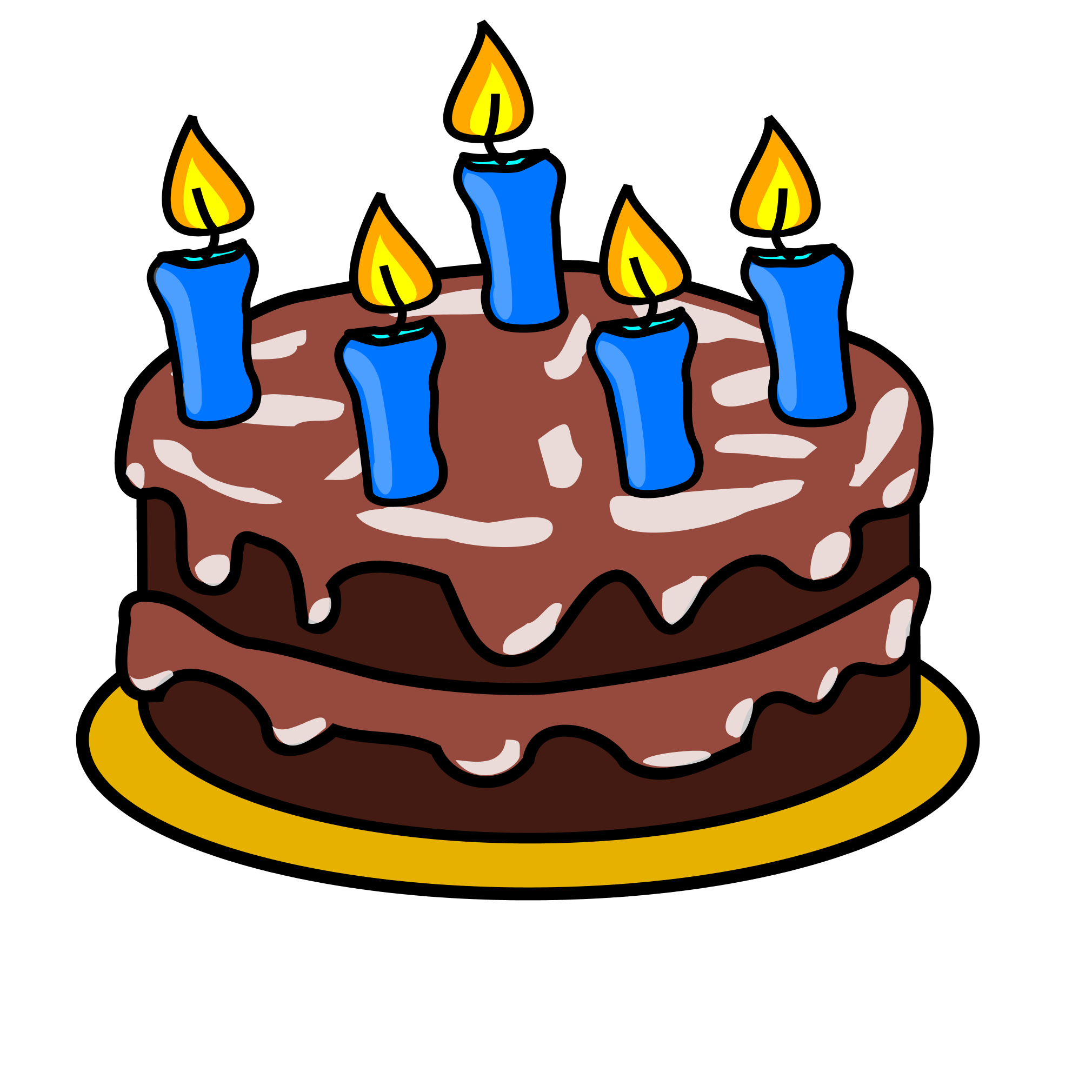 Boy Birthday Cake Clip Art - Free Clipart Images