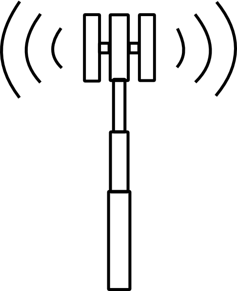Cell phone tower clipart
